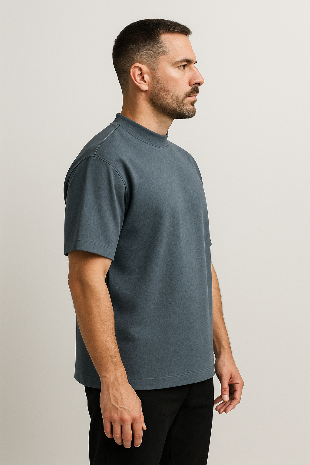 T shirt Mozart Oversized - Gray Blue