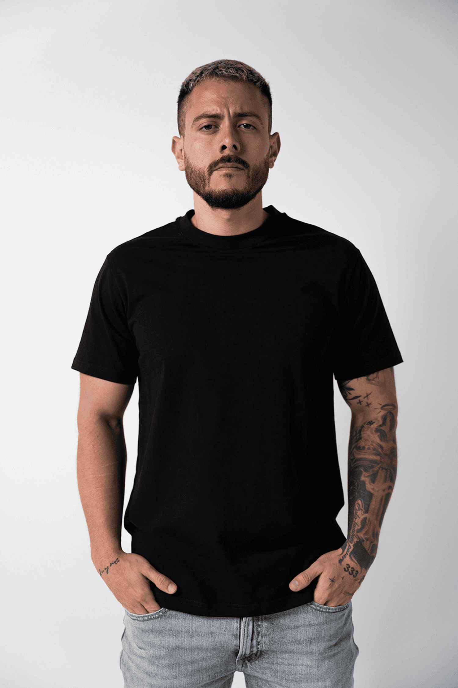 T shirt Mozart Regular Fit - Black