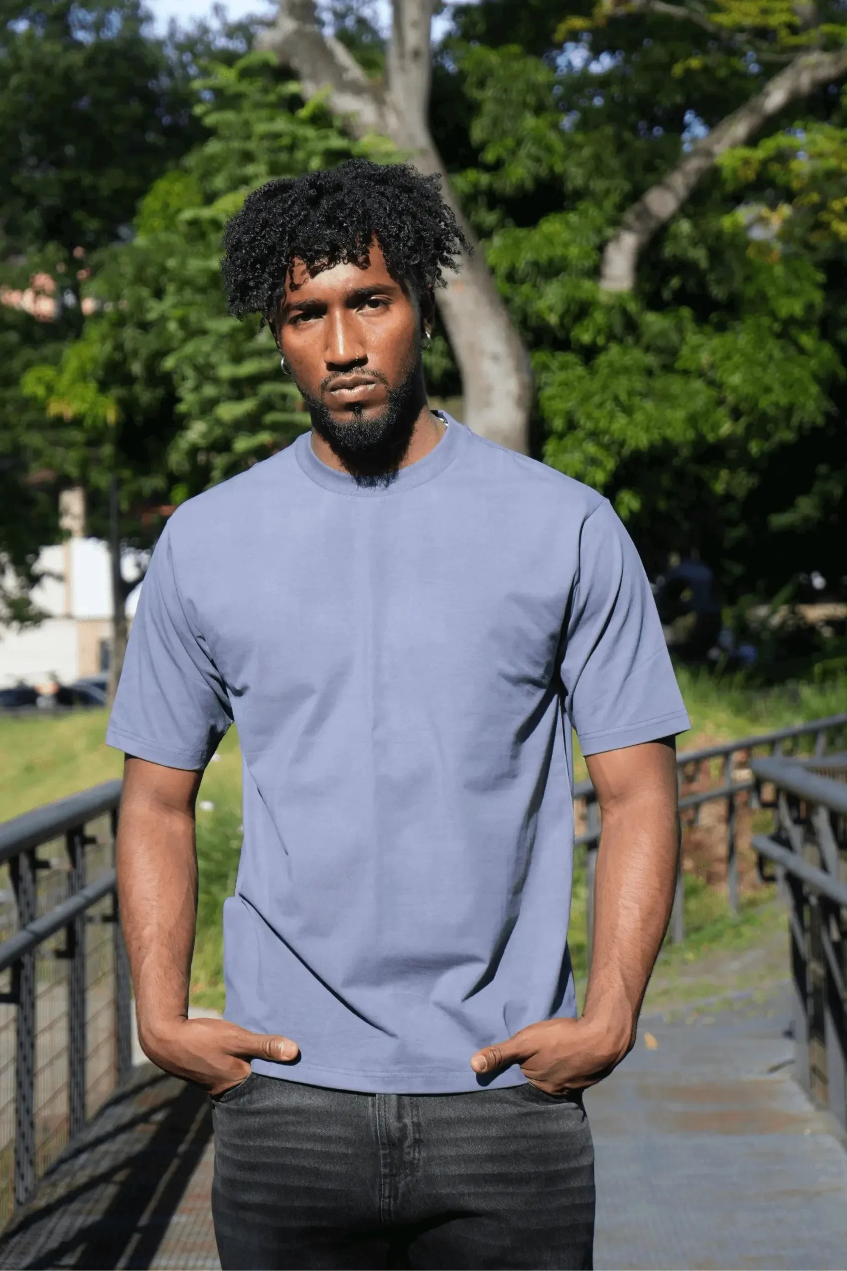 Camiseta color Gray Blue