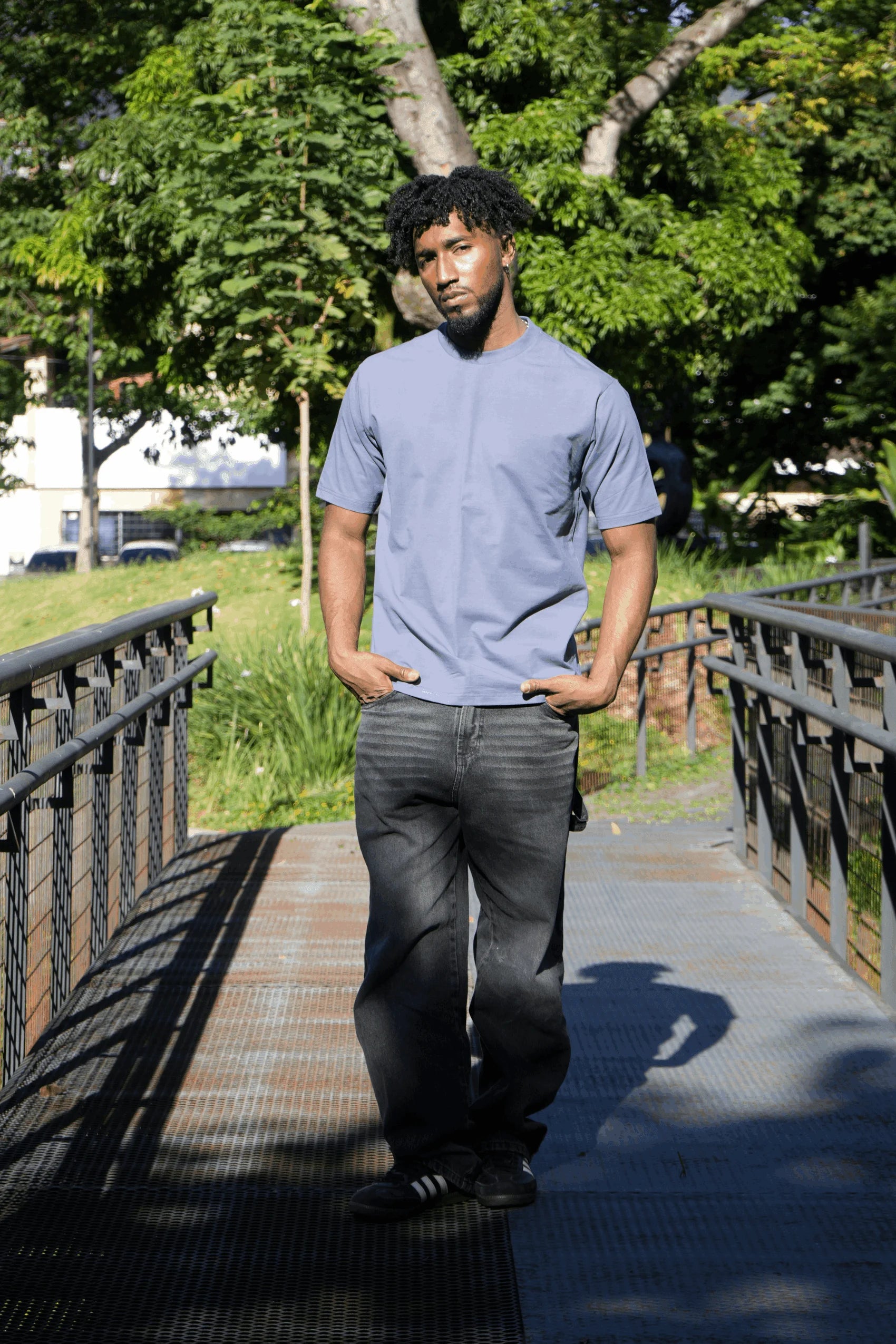 Camiseta color Gray Blue