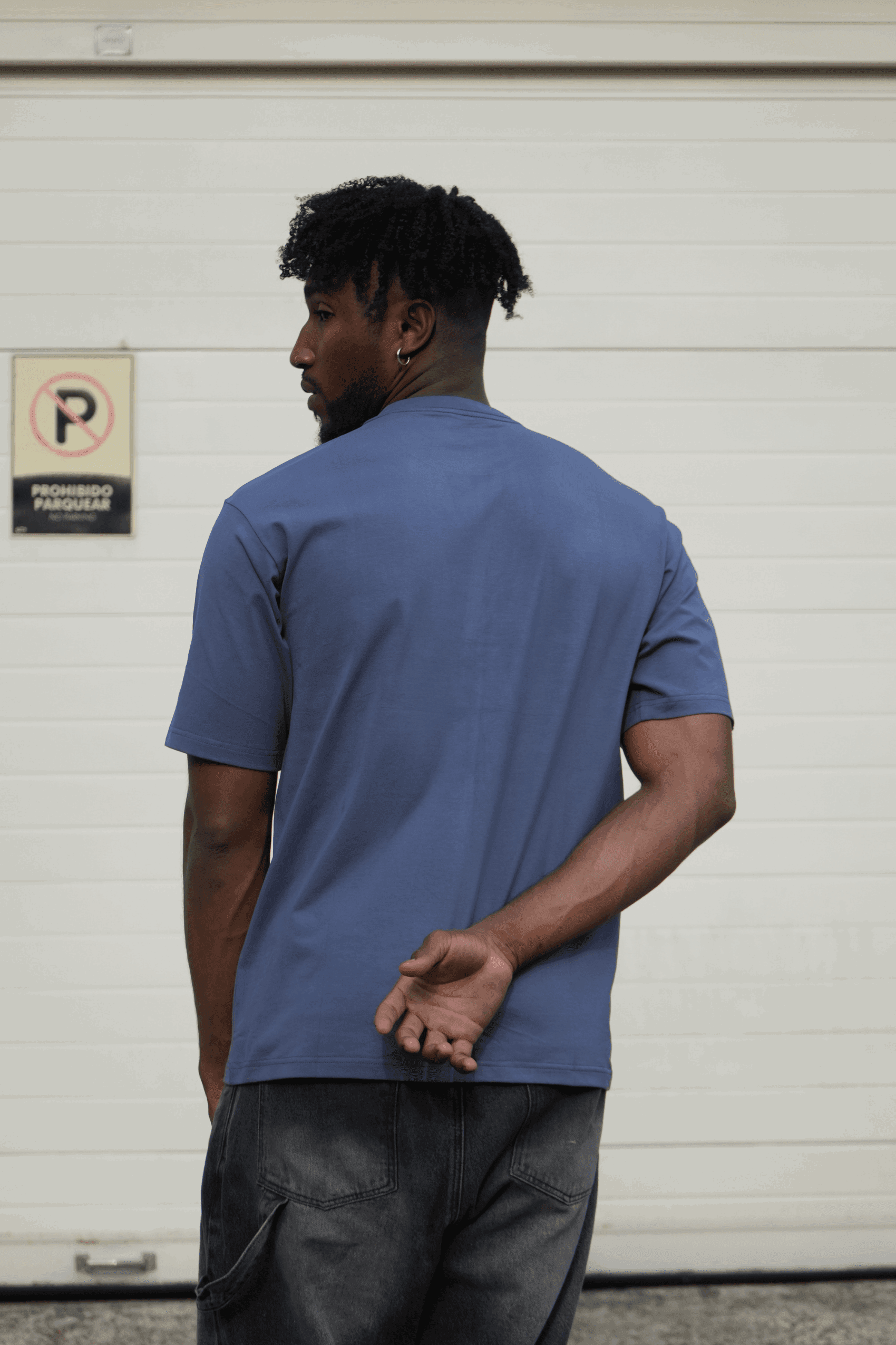 T shirt Mozart Regular Fit - Gray Blue