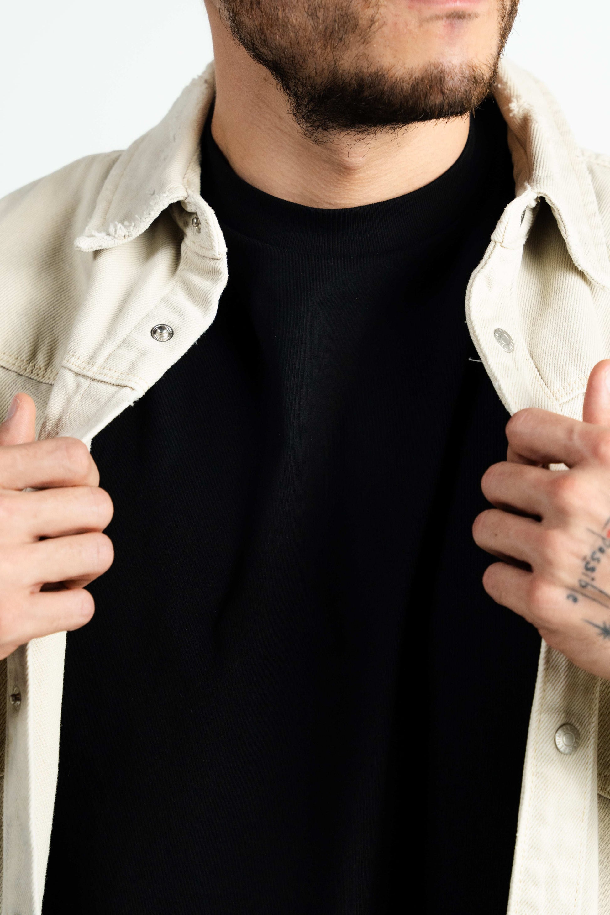 Camiseta oversized color Black