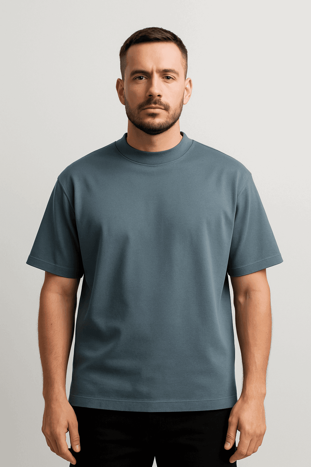 Camiseta oversized color Gray Blue