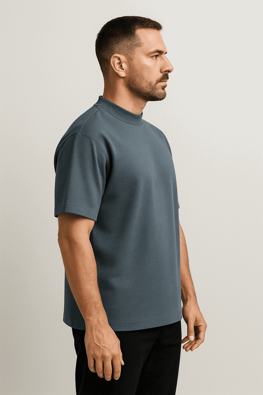 Camiseta oversized color Gray Blue