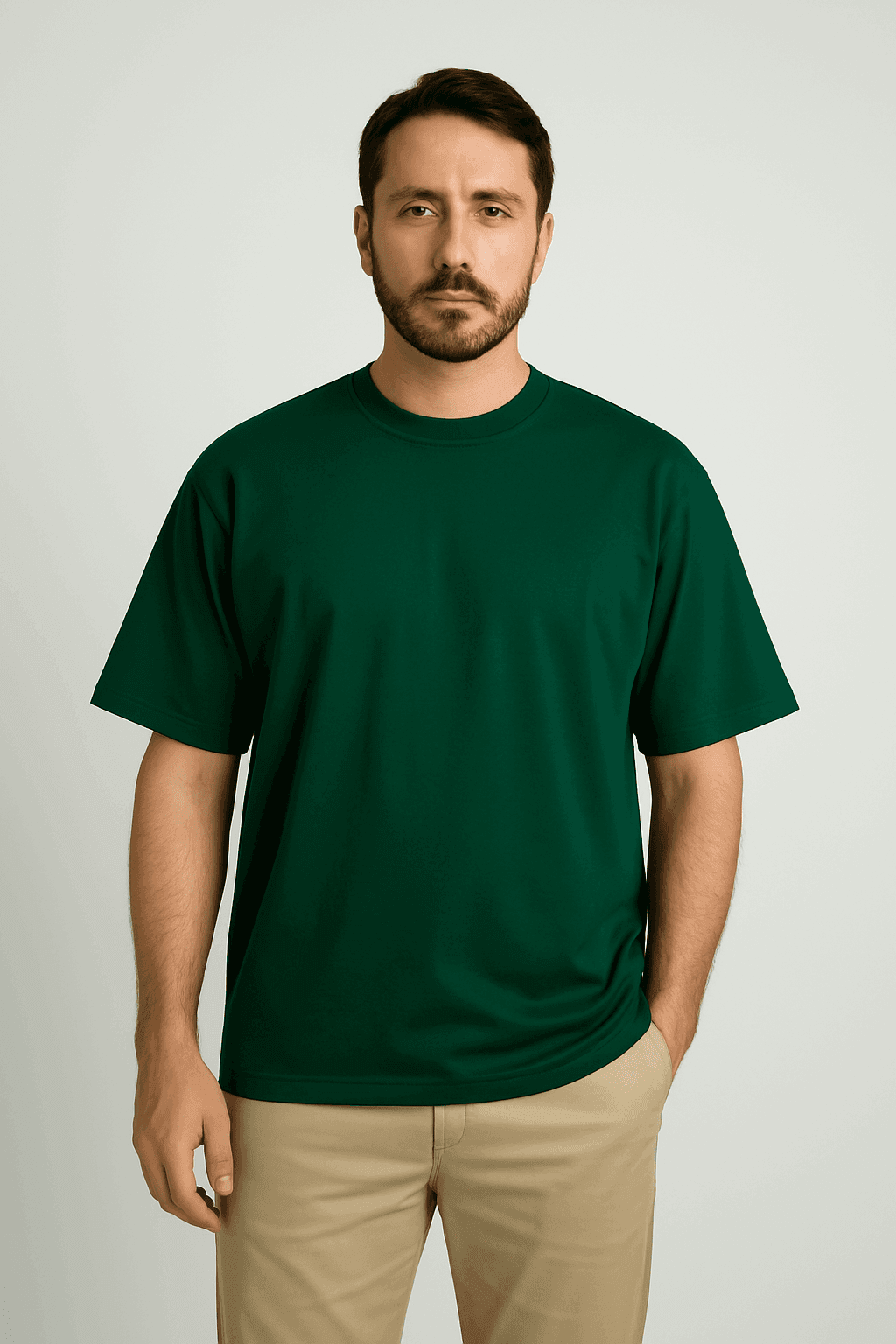 Camiseta oversized color Green