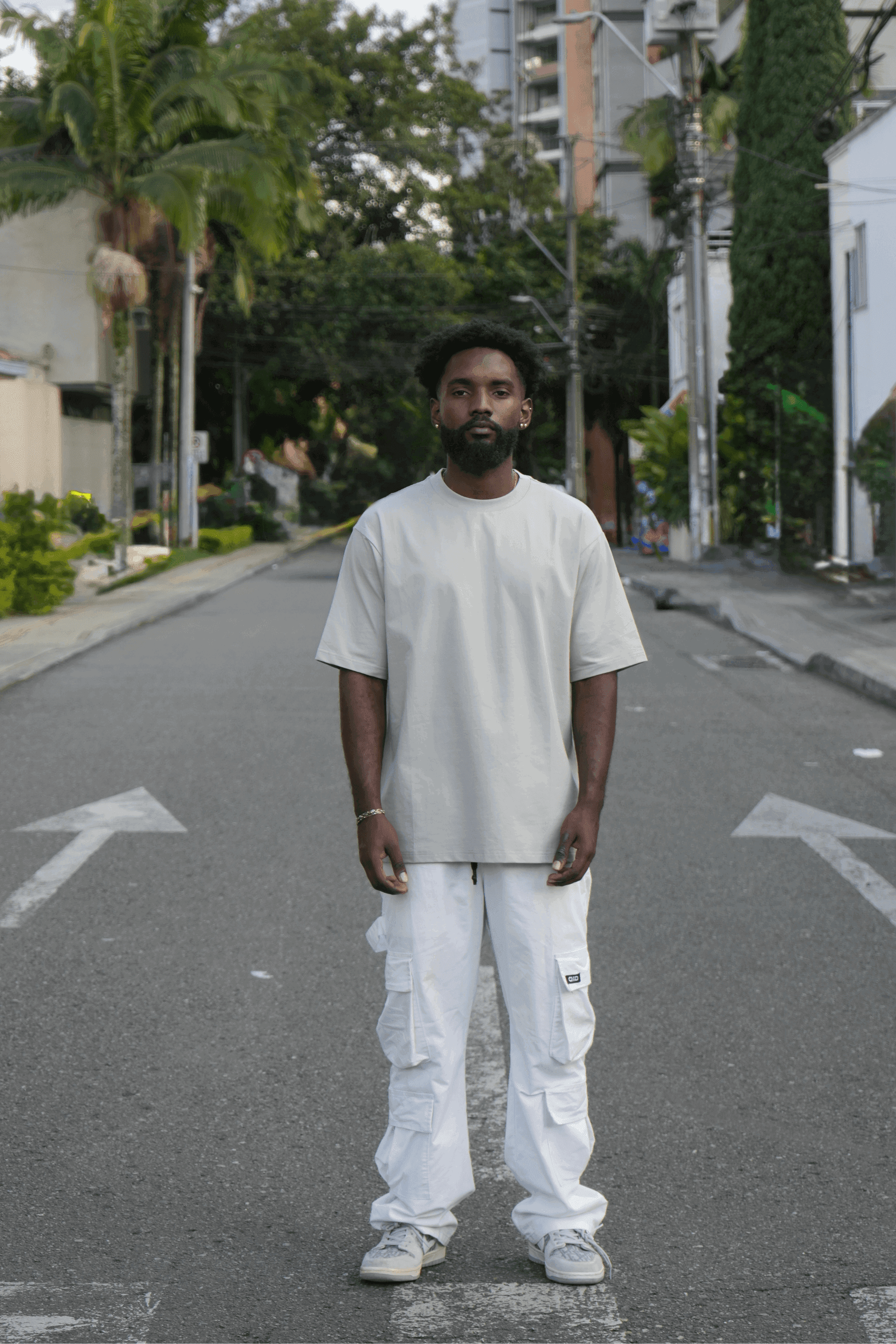 Camiseta oversized color Light Gray