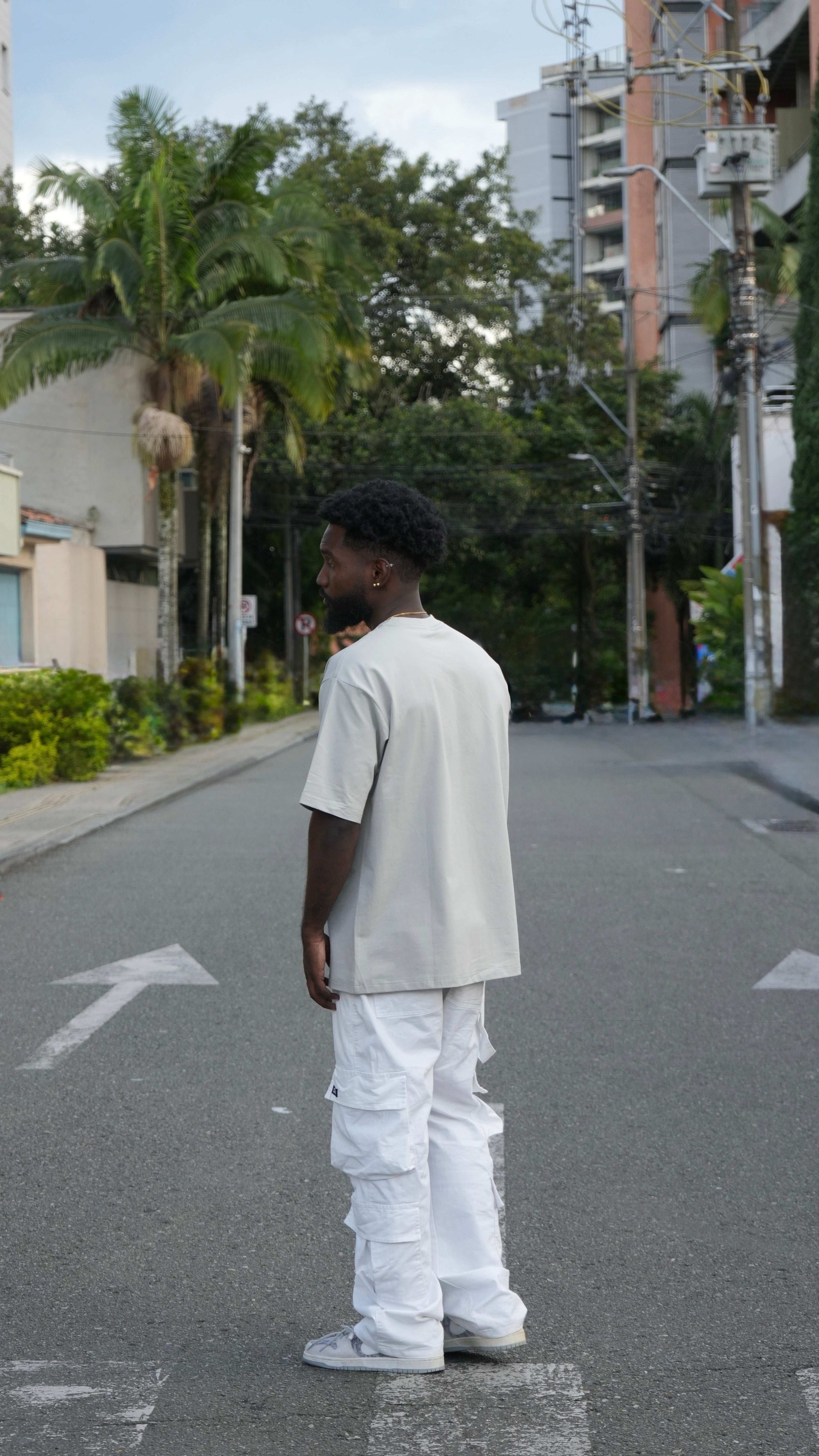 Camiseta oversized color Light Gray