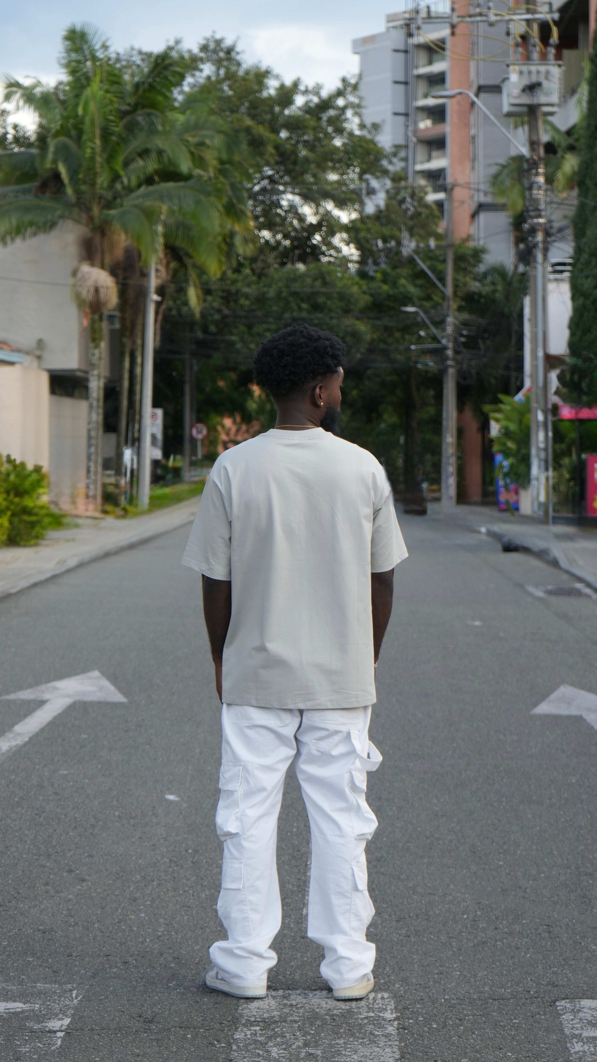 Camiseta oversized color Light Gray