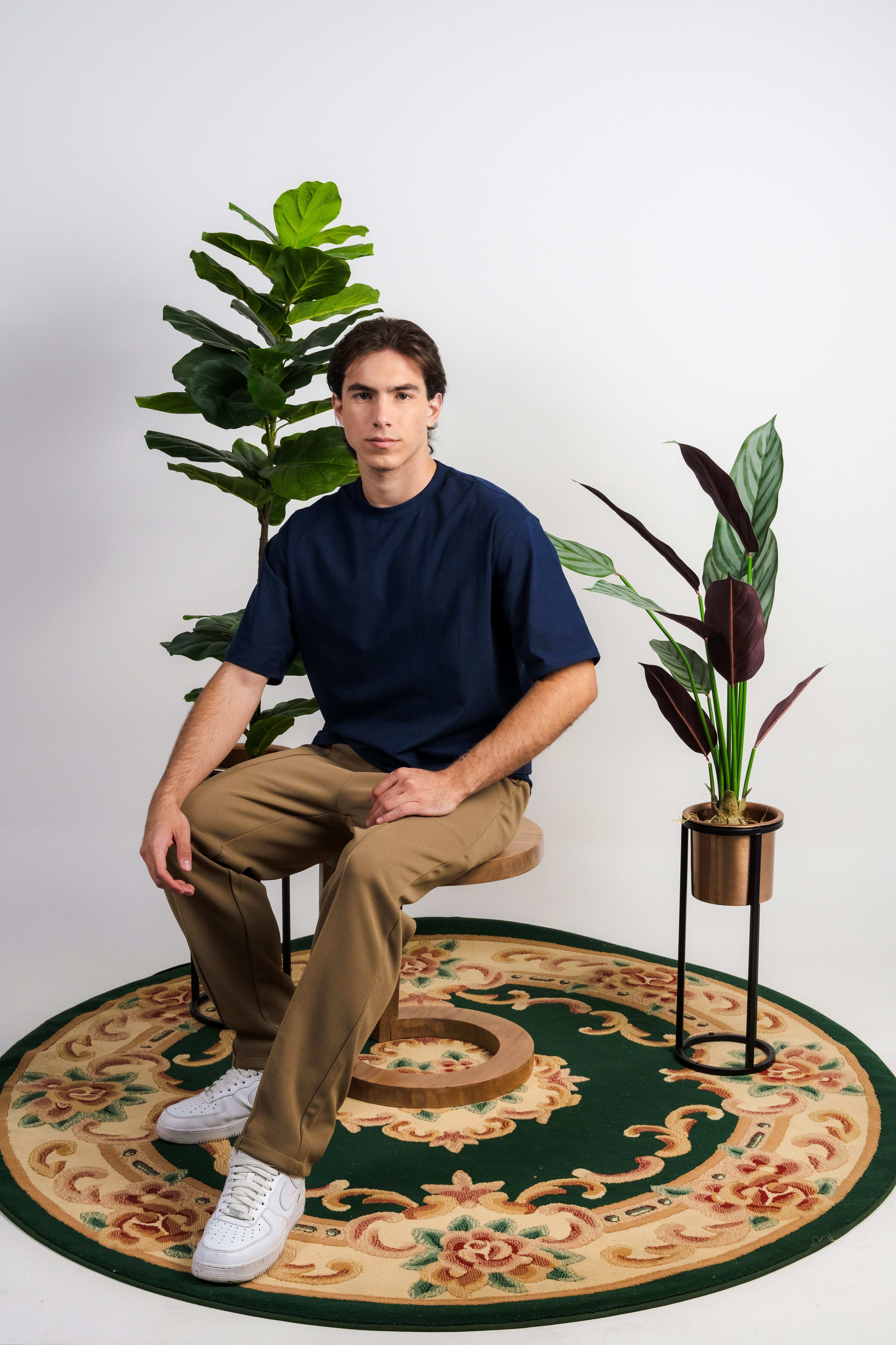 Camiseta oversized color Navy Blue