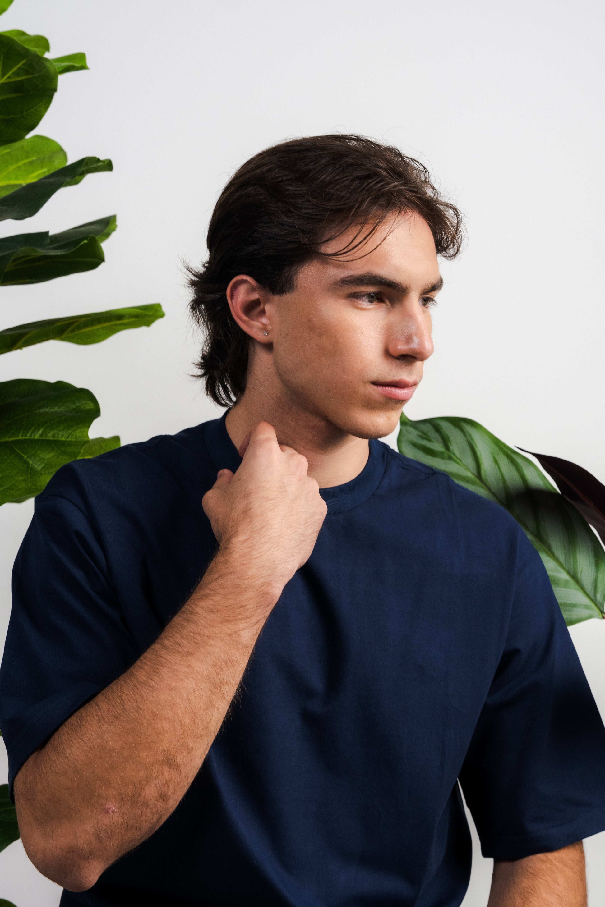 Camiseta oversized color Navy Blue