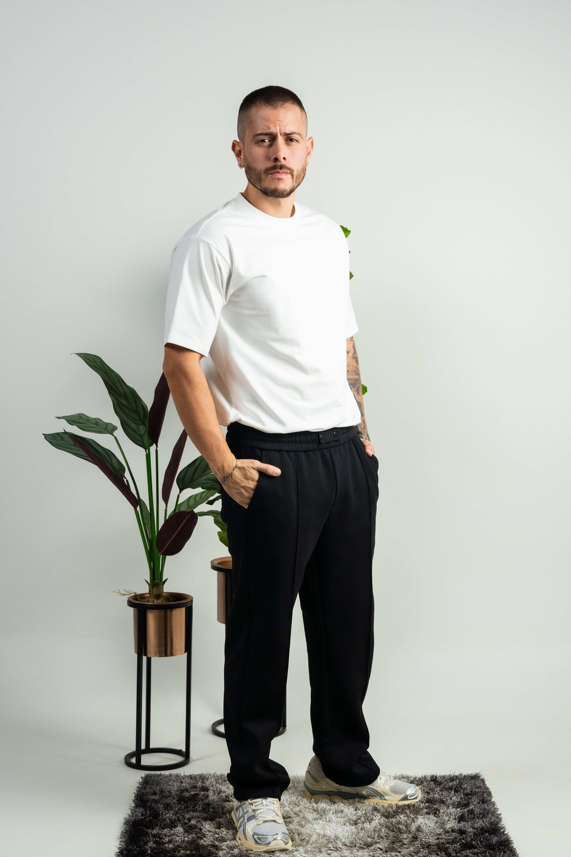 Camiseta oversized color Blanco