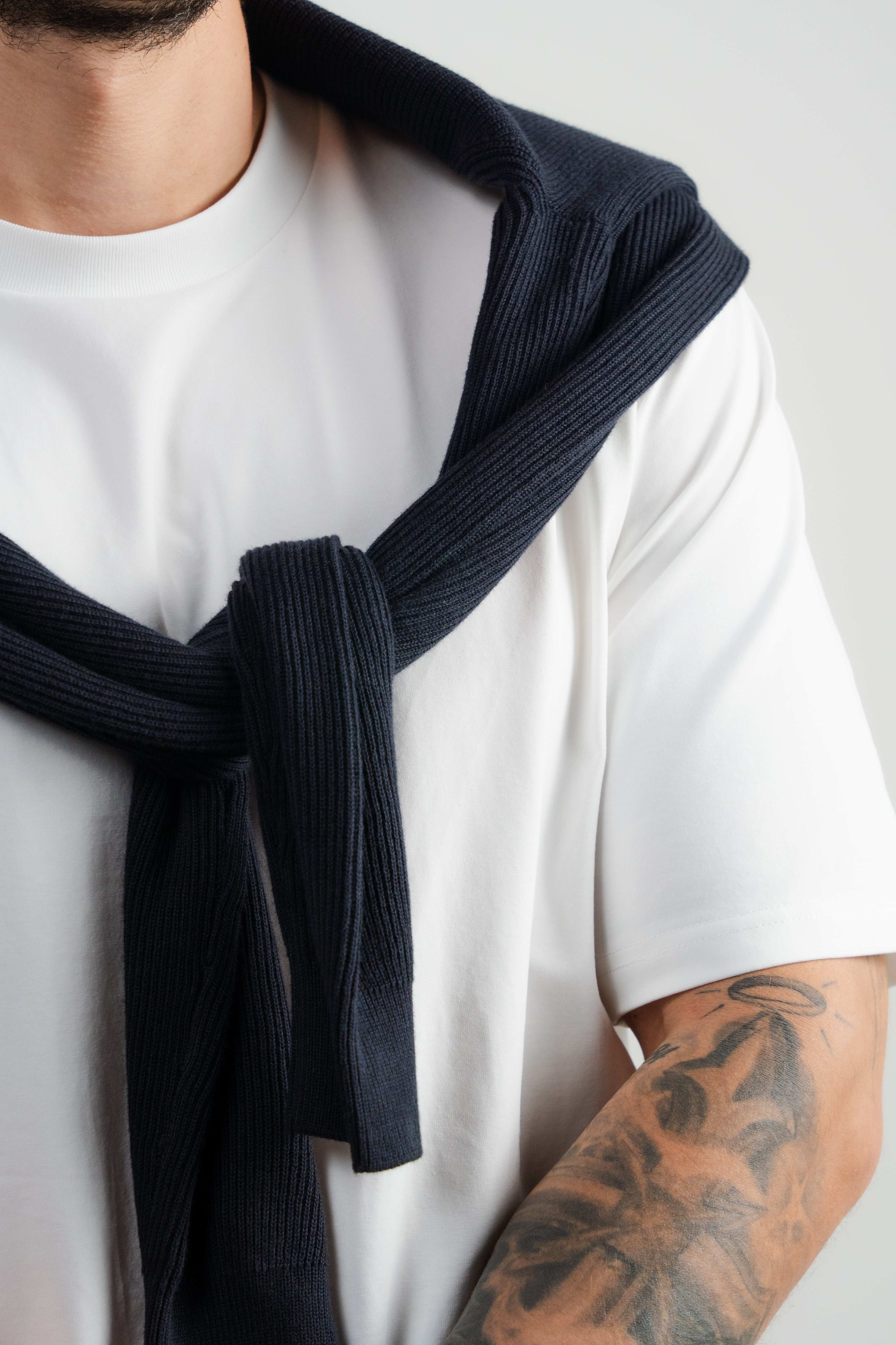 Camiseta oversized color Blanco